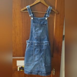 H&M Jean overall skirt, size 4, blue.